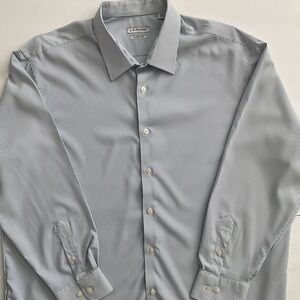 J.M. Haggar Mens Classic Dress Shirt Size 18-18.5 34/35